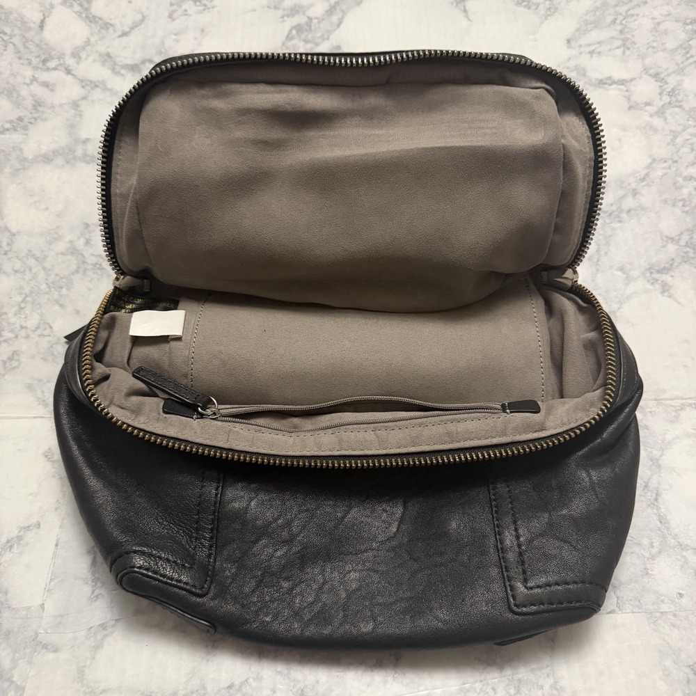 Vince Camuto The Patch Purse Black Leather Bag Handbag - Picture 5 of 10